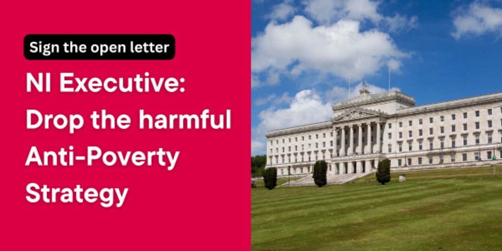 FionaCole15's tweet card. I've signed the public open letter calling on the NI Executive to drop the harmful Anti-Poverty Strategy today - can you add your name too?