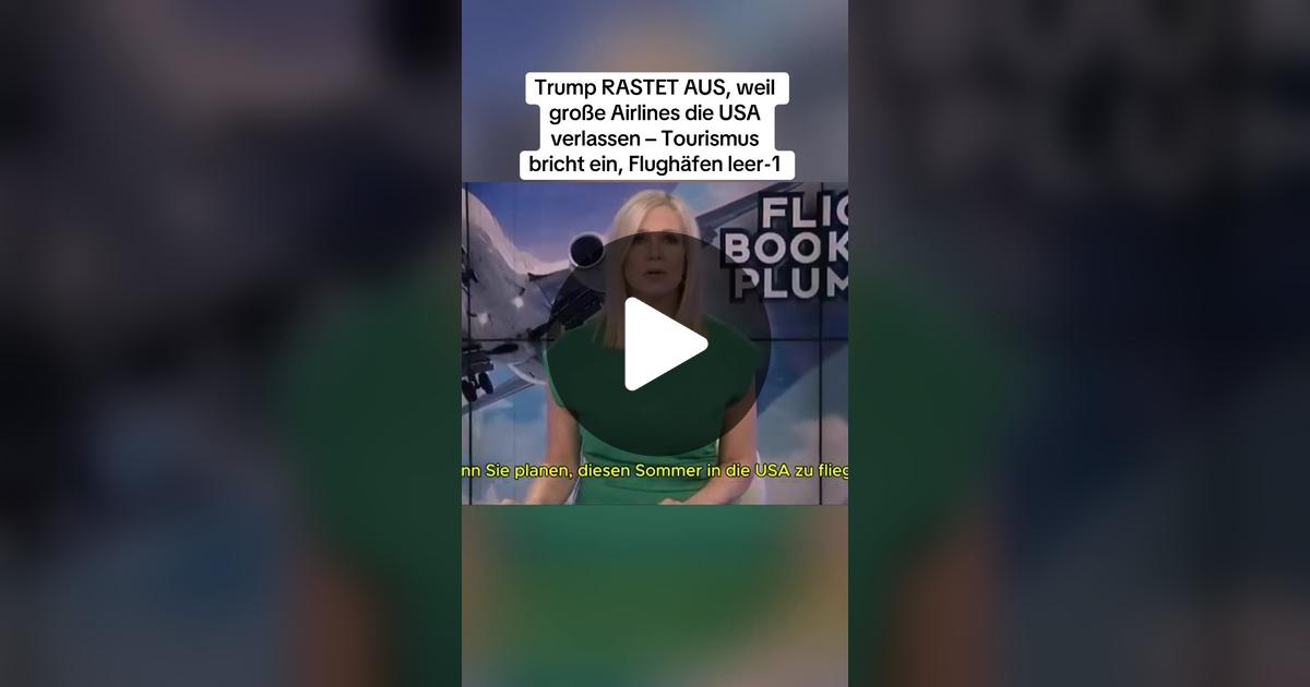 pachlerroman's tweet card. 172 Likes, 24 Kommentare. „Trump RASTET AUS, weil große Airlines die USA verlassen – Tourismus bricht ein, Flughäfen leer-1“