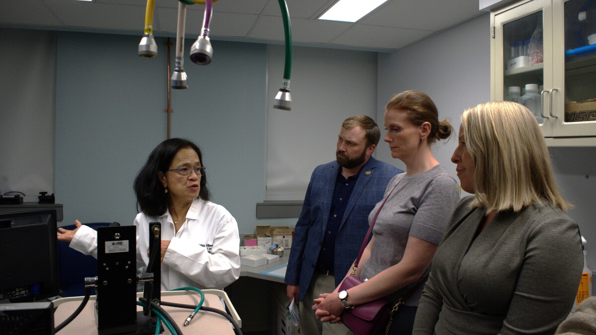 StHilaireLab's tweet card. Democratic members of Pennsylvania's state House came to the University of Pittsburgh Tuesday to talk with researchers whose federal funding has been impacted by recent spending cuts.