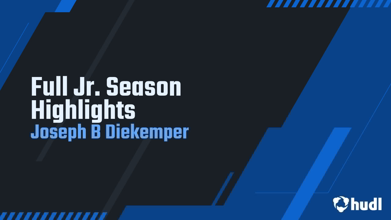 JoeDiekemper's tweet card. Full Jr. Season Highlights