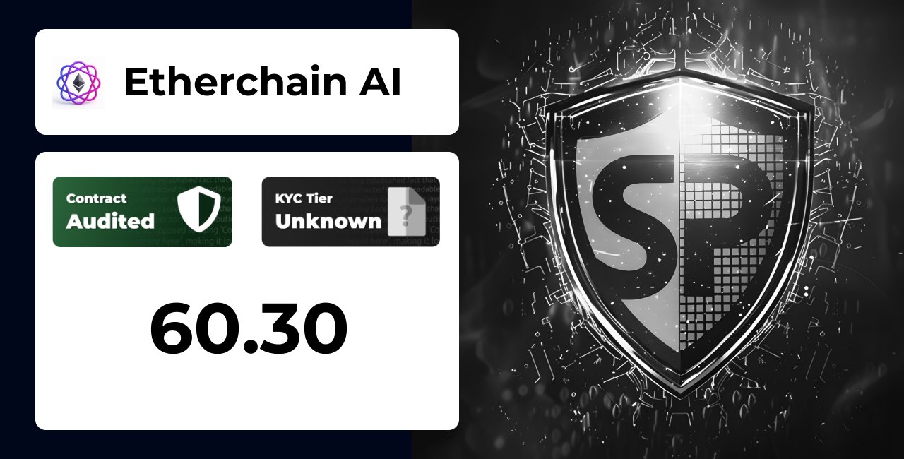SP_TrustNet's tweet card. Etherchain AI | SolidProof TrustNet