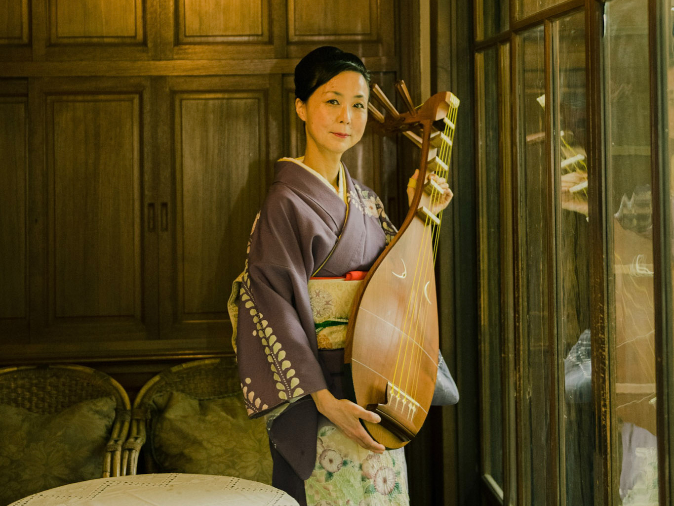 TimeOutTokyo's tweet card. Try a Japanese instrument with Nobuko's biwa class