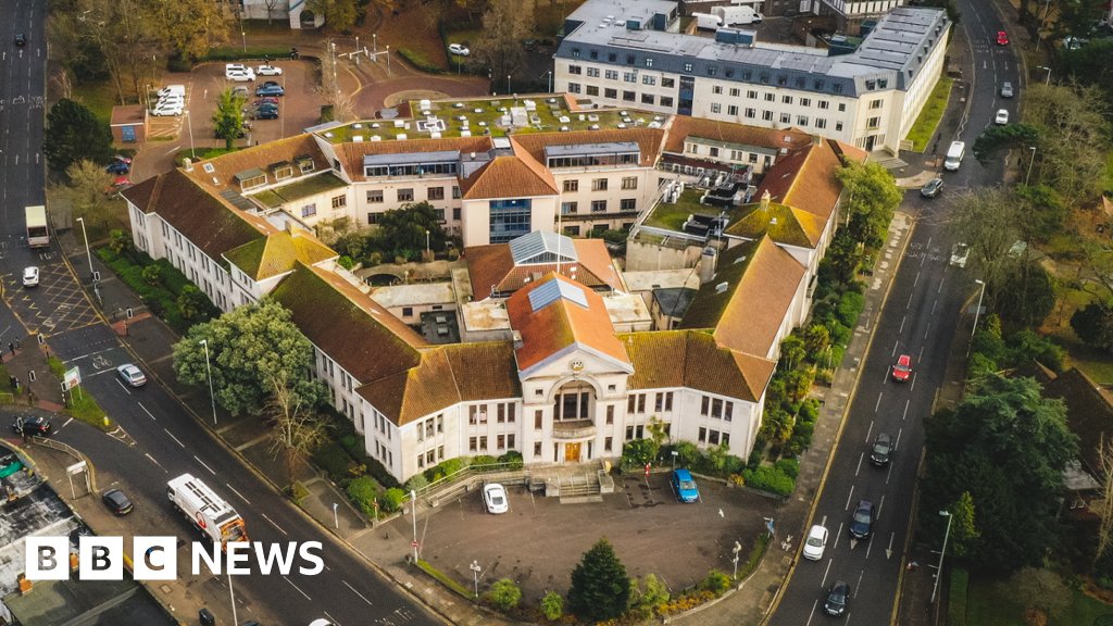 BBCDorset's tweet card. The complex in Poole is vacant and BCP Council says it costs £228,000 a year to maintain it.