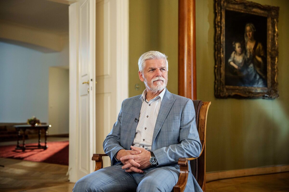 Skolimowski's tweet card. Czech President Petr Pavel called on the US to give Europe more time and realistic goals to take care of the continent’s security and contain an increasingly aggressive Russia.