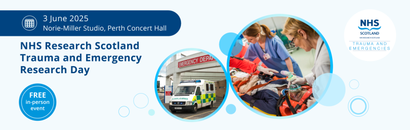 NRSTandE's tweet card. The Trauma & Emergencies research meeting on 3rd June 2025 in Perth, at the Concert Hall. As you will know the NIHR & C...