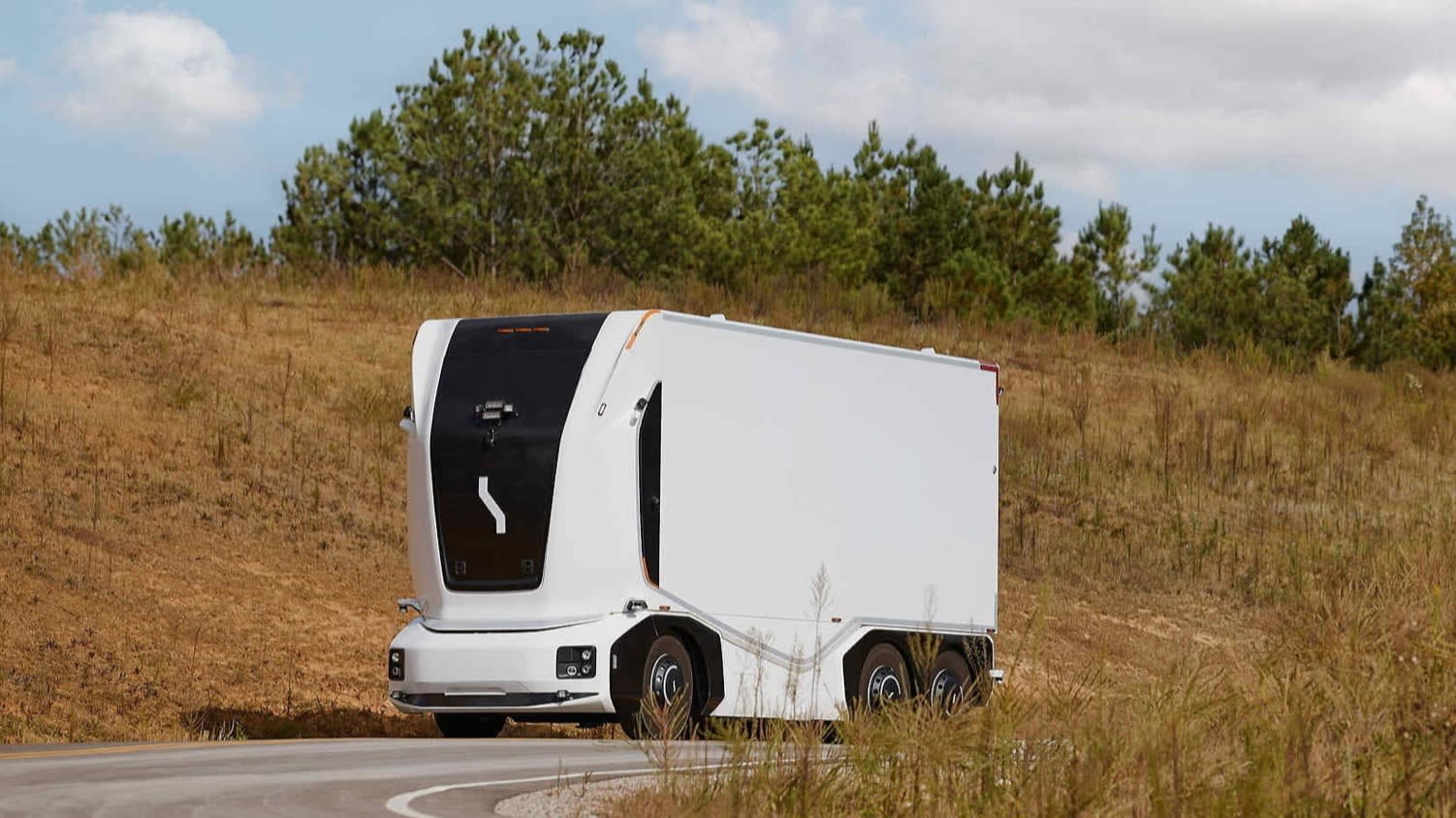 KarloBasta1's tweet card. Company targets $5bn valuation as road freight becomes next self-driving tech battleground