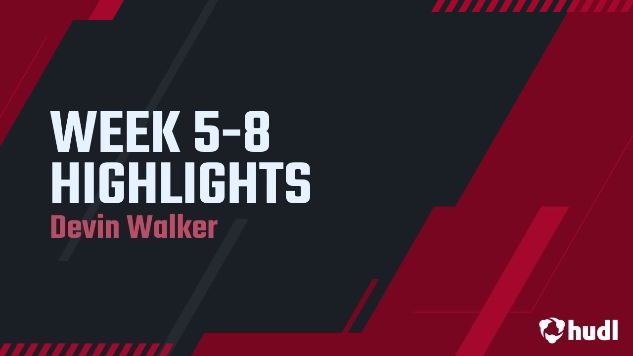DevinWalker026's tweet card. WEEK 5-8 HIGHLIGHTS