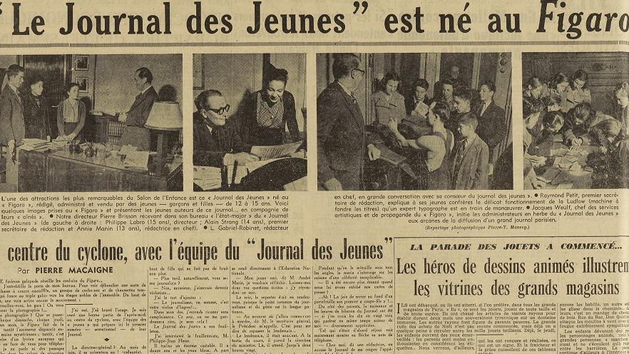 bertrandgie's tweet card. LES ARCHIVES DU FIGARO - En 1951, le futur journaliste et écrivain faisait ses armes comme directeur du Journal des Jeunes après avoir remporté un concours organisé par Le Figaro.