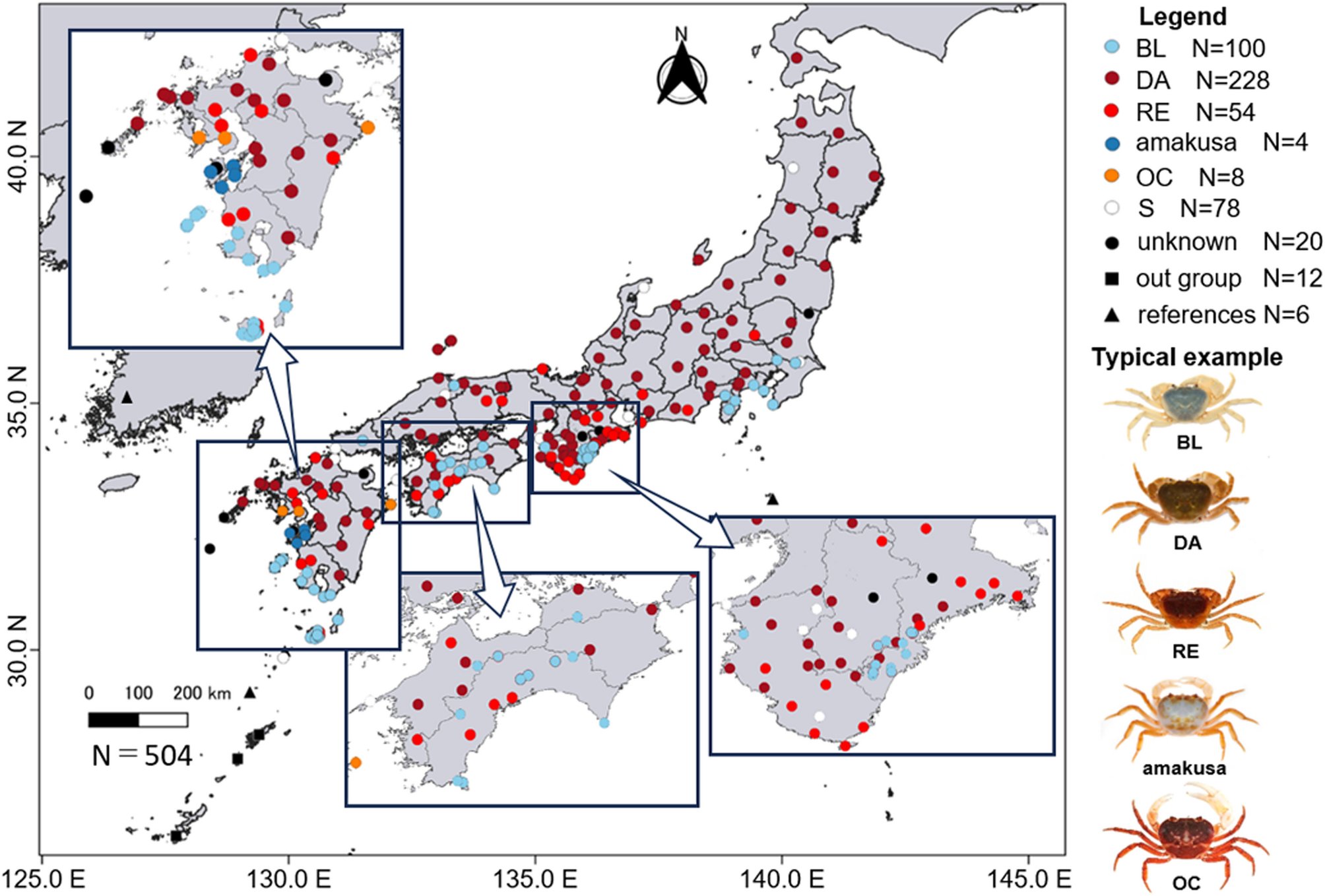 SciReports's tweet card. Scientific Reports - Genetic population structure of Japanese freshwater crab, Geothelphusa dehaani species complex using genome wide SNPs