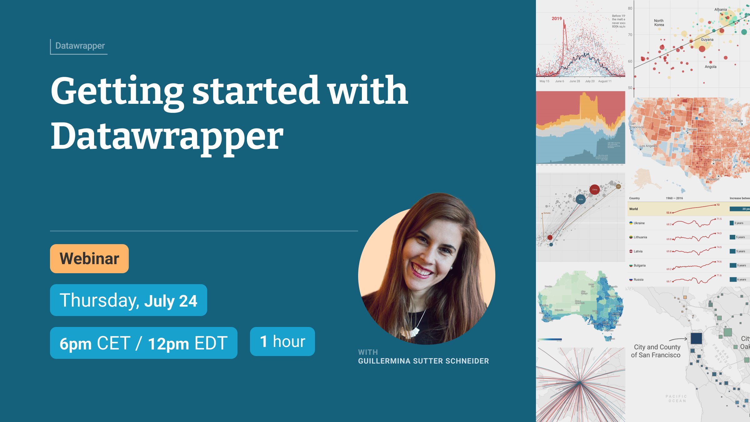 Datawrapper's tweet card. Just starting out with Datawrapper, or curious about whether it’s the right tool for your work, research, or personal projects? This webinar is for you! You’ll learn what Datawrapper’s all about, and...