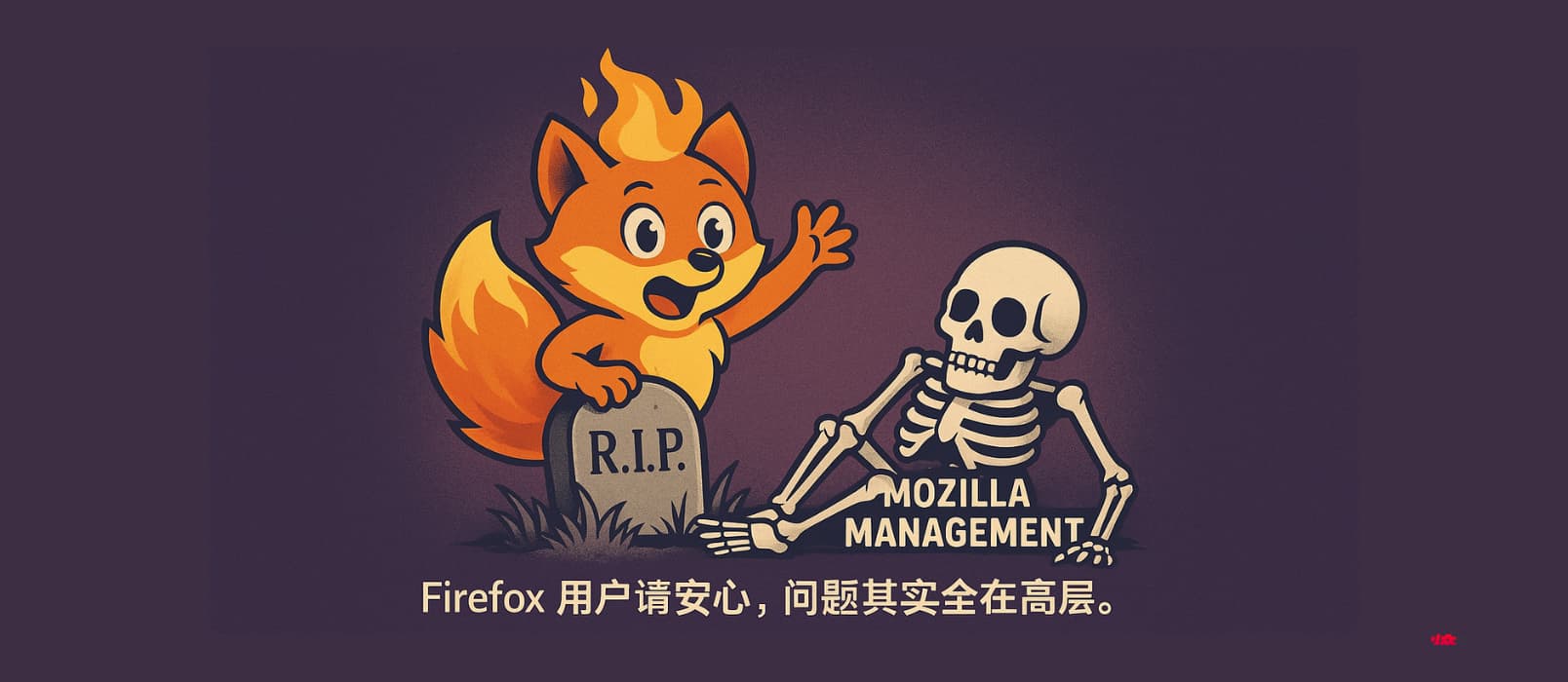 scavin's tweet card. 青小蛙看到一篇文章：Firefox is fine. The people running it are not，很有趣，决定翻译一下。