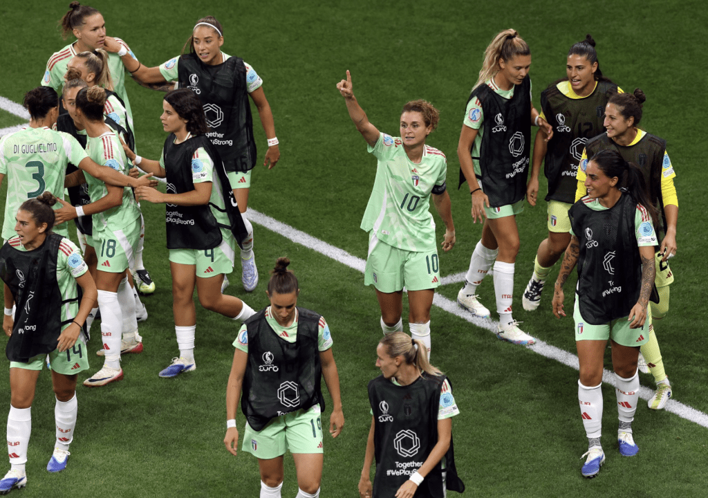 SerieATotal's tweet card. The Total Italian Football Podcast team chat through Italy's quarter-final win over Norway at the UEFA Women's EURO 2025.
