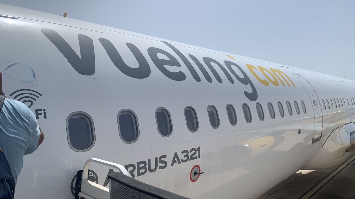 ACOM_es's tweet card. Une cinquantaine de membres d’une colonie de vacances ont été sortis d’un avion Vueling reliant Valence, en Espagne, à Paris-Orly avant son