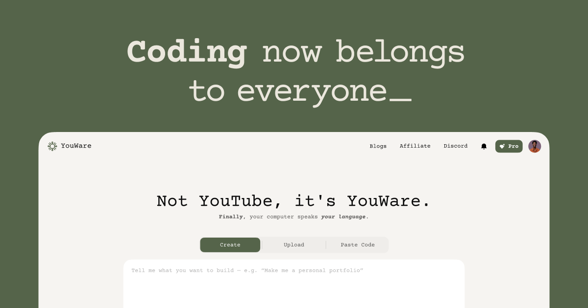 bennyj504's tweet card. Join the world's first AI coding community. Transform your ideas into code instantly, collaborate with creators, and build amazing projects. No coding experience needed.