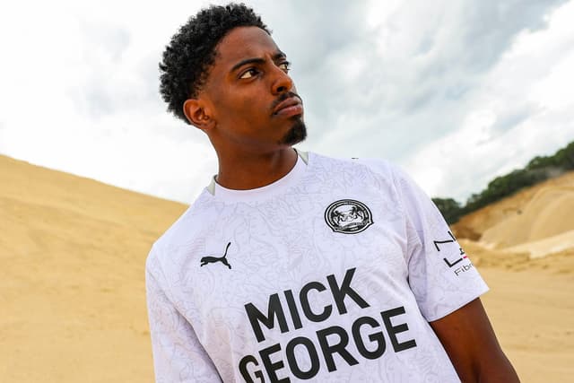 peterboroughtel's tweet card. Posh have launched their new third kit for the 2025/26 campaign.