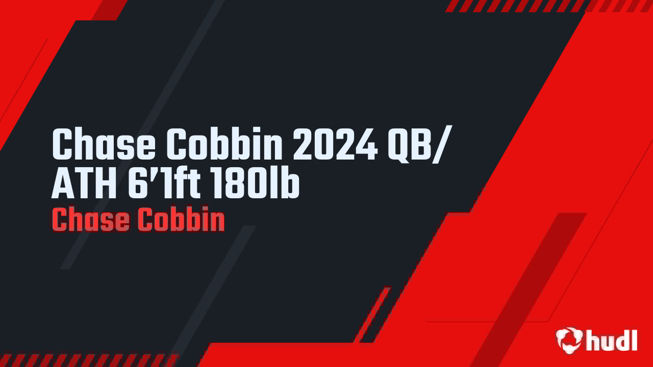 Chase_cobbin's tweet card. Chase Cobbin 2024 QB/ ATH 6’1ft 180lb