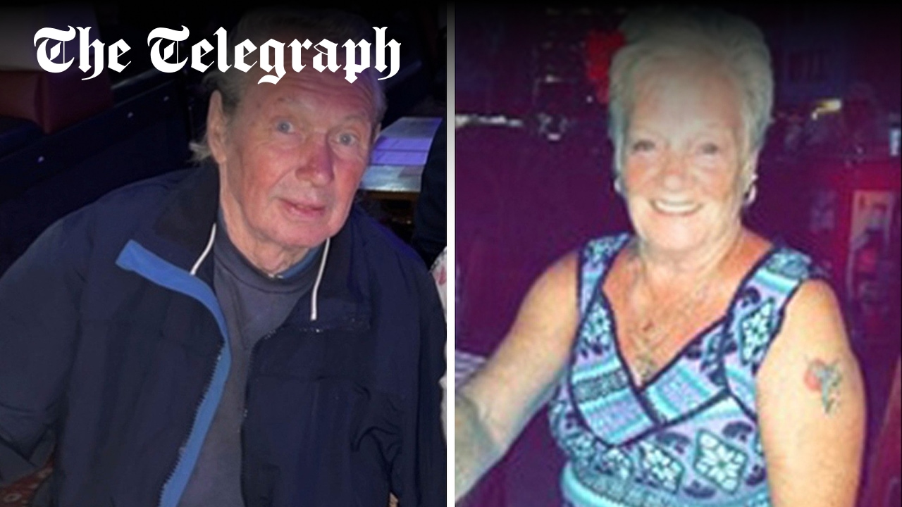 Telegraph's tweet card. Peter Eric Greener and Sheila Jackson’s family paid tribute to their ‘Queen and King’ following a fire at their home on Tuesday