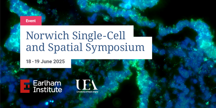EarlhamInst's tweet card. Now in its eighth year, and extended to a two-day event, the Norwich Single-Cell and Spatial Symposium at Earlham Institute covers single-cell and spatial genomics technologies and their application...