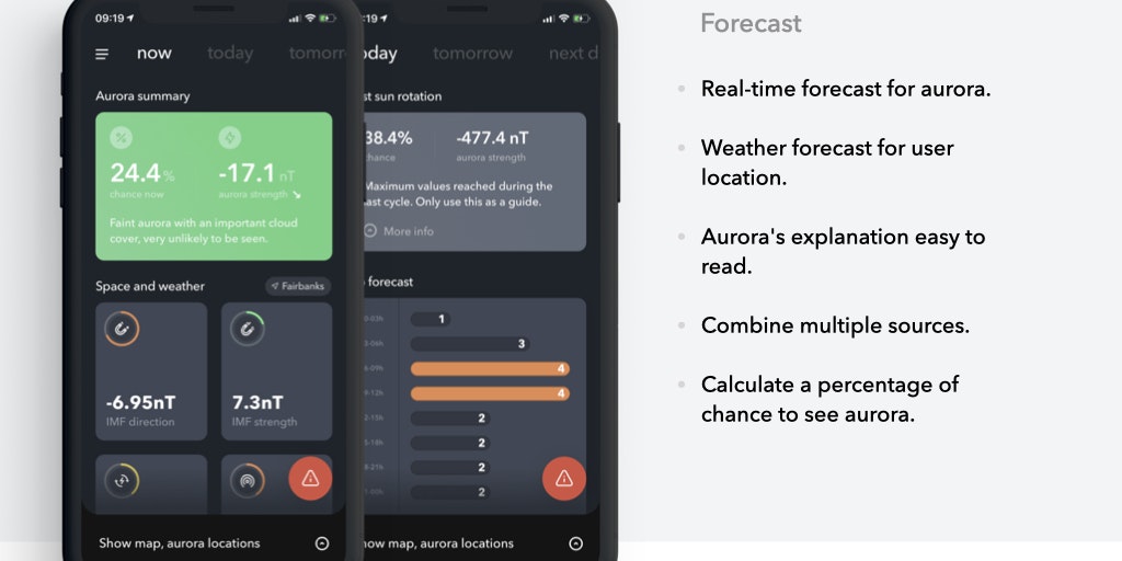 jeremybarbet's tweet card. hello aurora is a Northern Lights forecast application where it include everything users need to know about the Aurora. Hello aurora put high effort on users experience and user interaction yet...