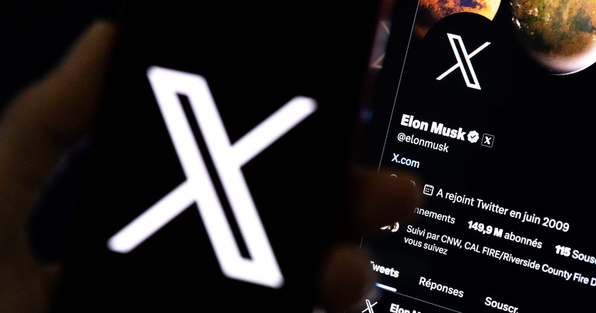 POLITICOEurope's tweet card. Elon Musk’s social media site isn’t complying with the law, media regulator warns.