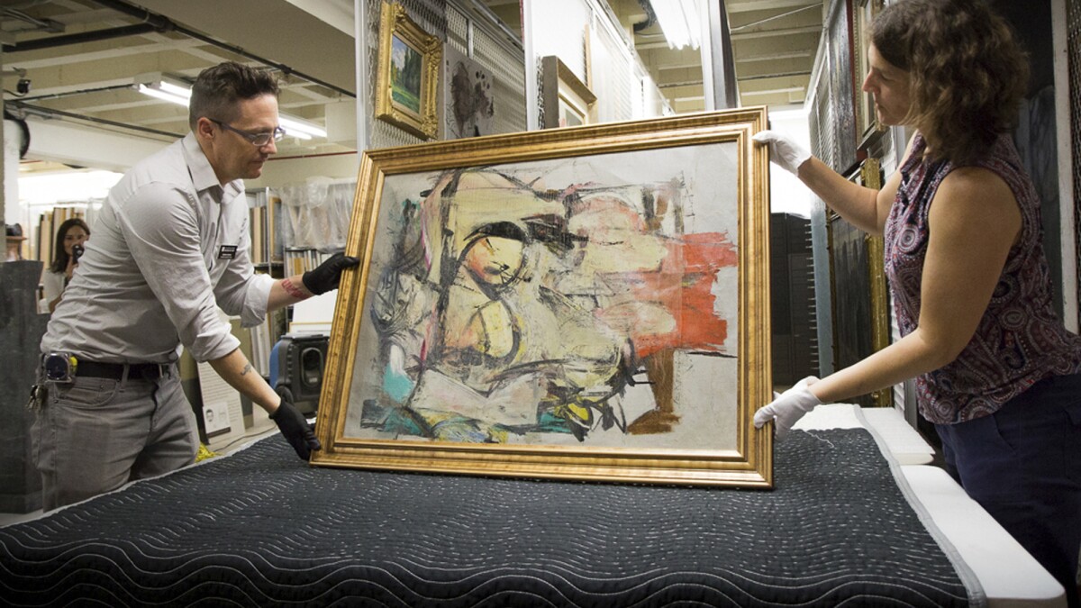 anneryman's tweet card. A Willem de Kooning painting was stolen in 1985 from the University of Arizona and found more than 30 years later in the home of a New Mexico couple after they died.