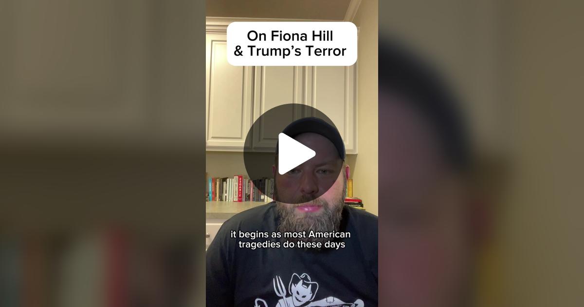 RelCazlick's tweet card. 67.3K likes, 1995 comments. “On Fiona Hill and Trumps Terror”