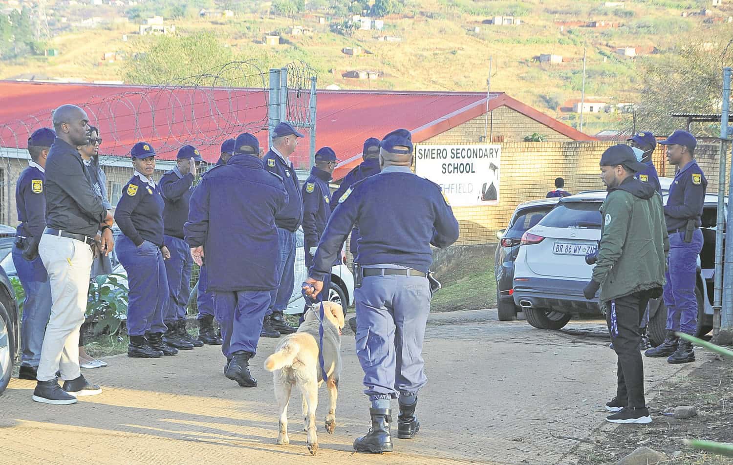 WitnessKZN's tweet card. The operation began on Tuesday at a school in Inanda, where police units carried out unannounced searches of pupils and their belongings.