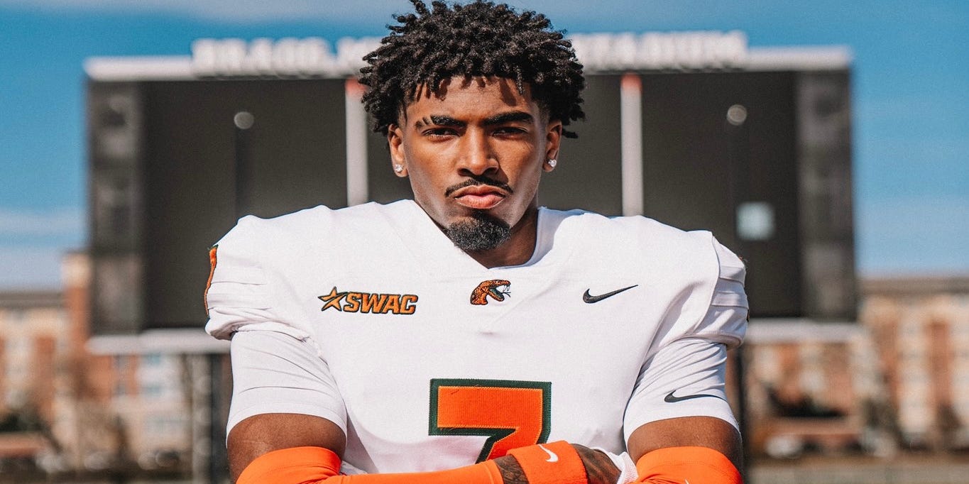 SammyMitchellIV's tweet card. Sammy Mitchell IV signed to FAMU football out of Davie’s Western High School on National Signing Day 2025. Mitchell is a 6-foot-5 defensive end.