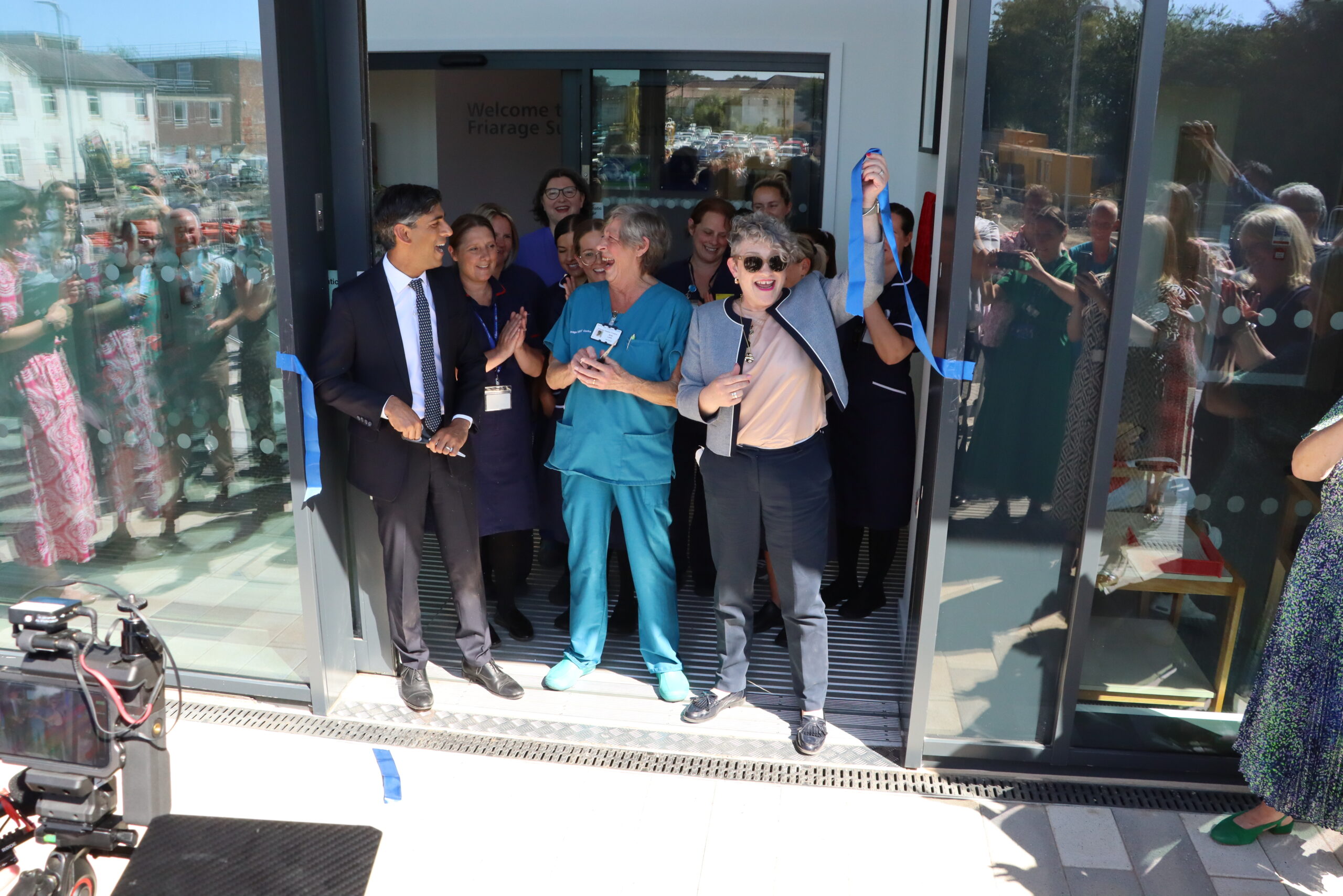 nhsfyp's tweet card. Friarage Hospital staff today (Friday 11 July) celebrated the official opening of their new £35.5million surgical centre.