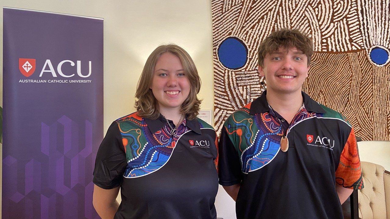 AusAmbHolySee's tweet card. Two First Nations students in Rome as winners of the 2025 Francis Xavier Conaci Scholarship, speak with Vatican News about their experience and share ...