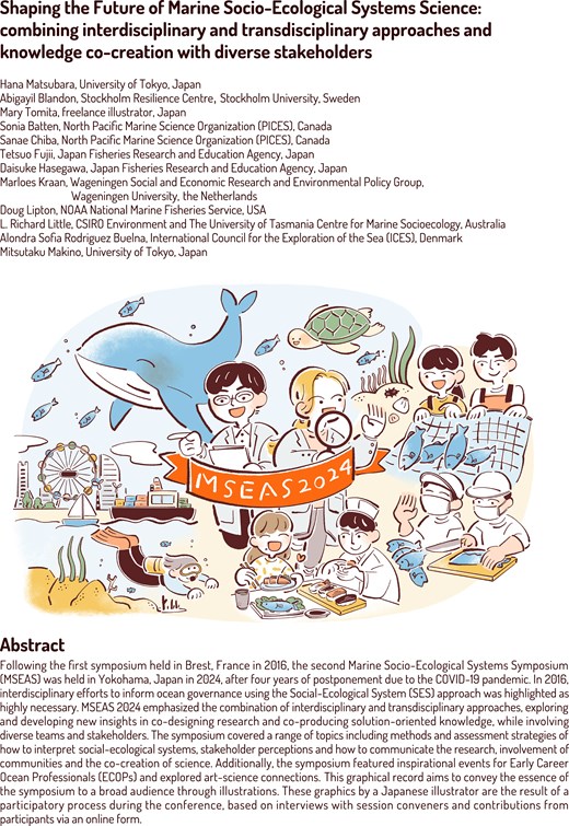 PICES_MarineSci's tweet card. Abstract. Following the first symposium held in Brest, France, in 2016, the second Marine Socio-Ecological Systems Symposium (MSEAS) was held in Yokohama,