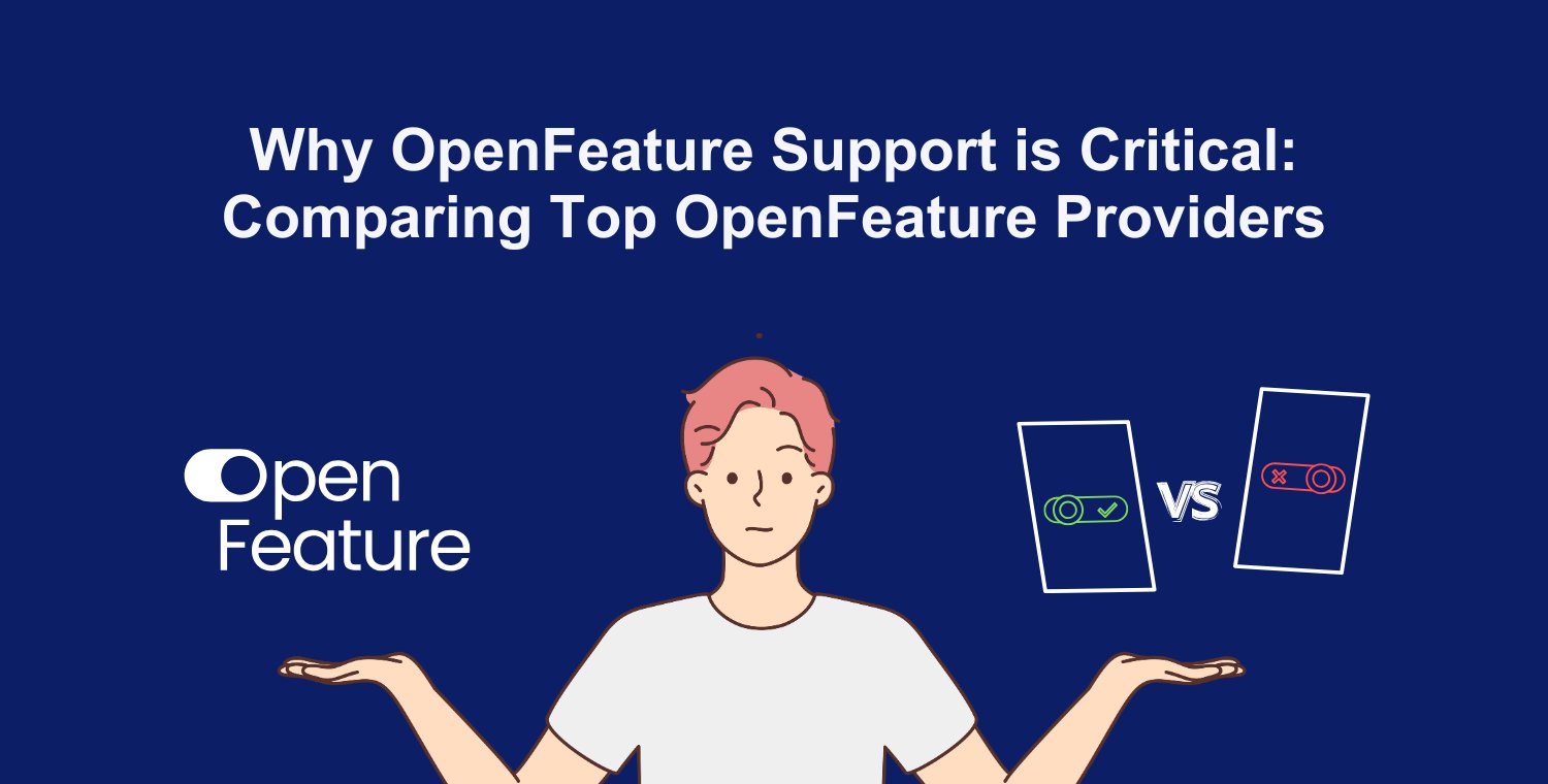 DevCycleHQ's tweet card. Discover the leading OpenFeature providers and learn how OpenFeature, the open standard for feature flags, empowers teams to avoid vendor lock-in, and future-proof feature management