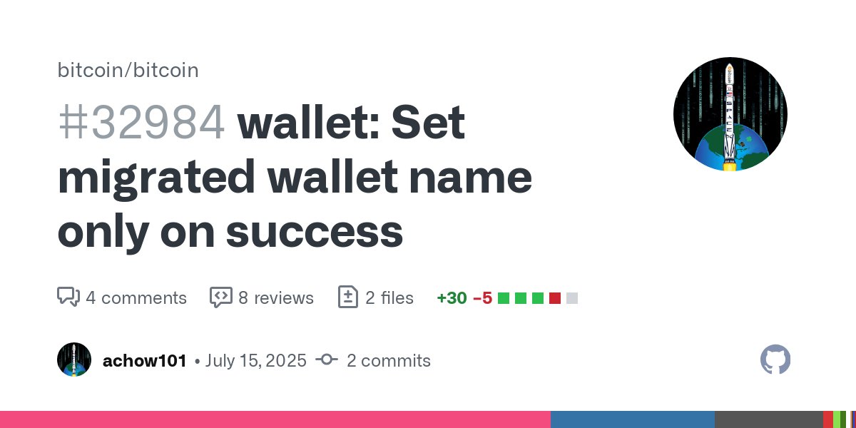 BitcoinMerges's tweet card. After a wallet is migrated and we are trying to load it, if it could not be loaded, don't try to set the wallet name. Otherwise we have a segfault. This can be tested by migrated a legacy w...