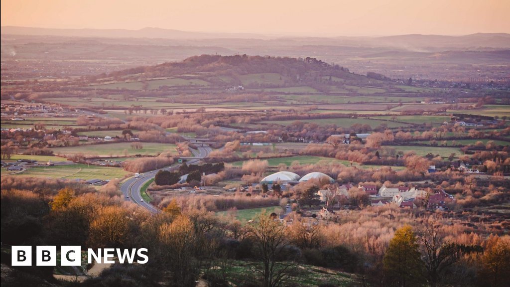BBCGlos's tweet card. Campaigners say Chosen Hill in Gloucestershire is "awash" with wildlife and should be protected.