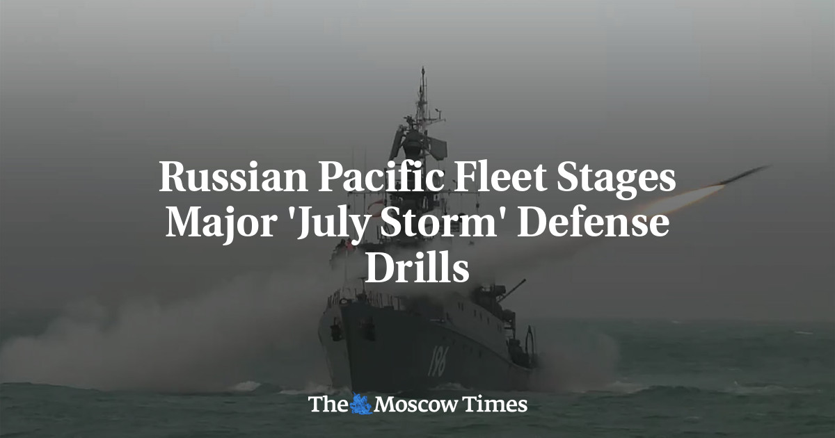 MoscowTimes's tweet card. Russia’s Pacific Fleet has launched a series of naval exercises aimed at testing its ability to protect critical maritime infrastructure, Interfax reported Thursday, citing the fleet’s press service.