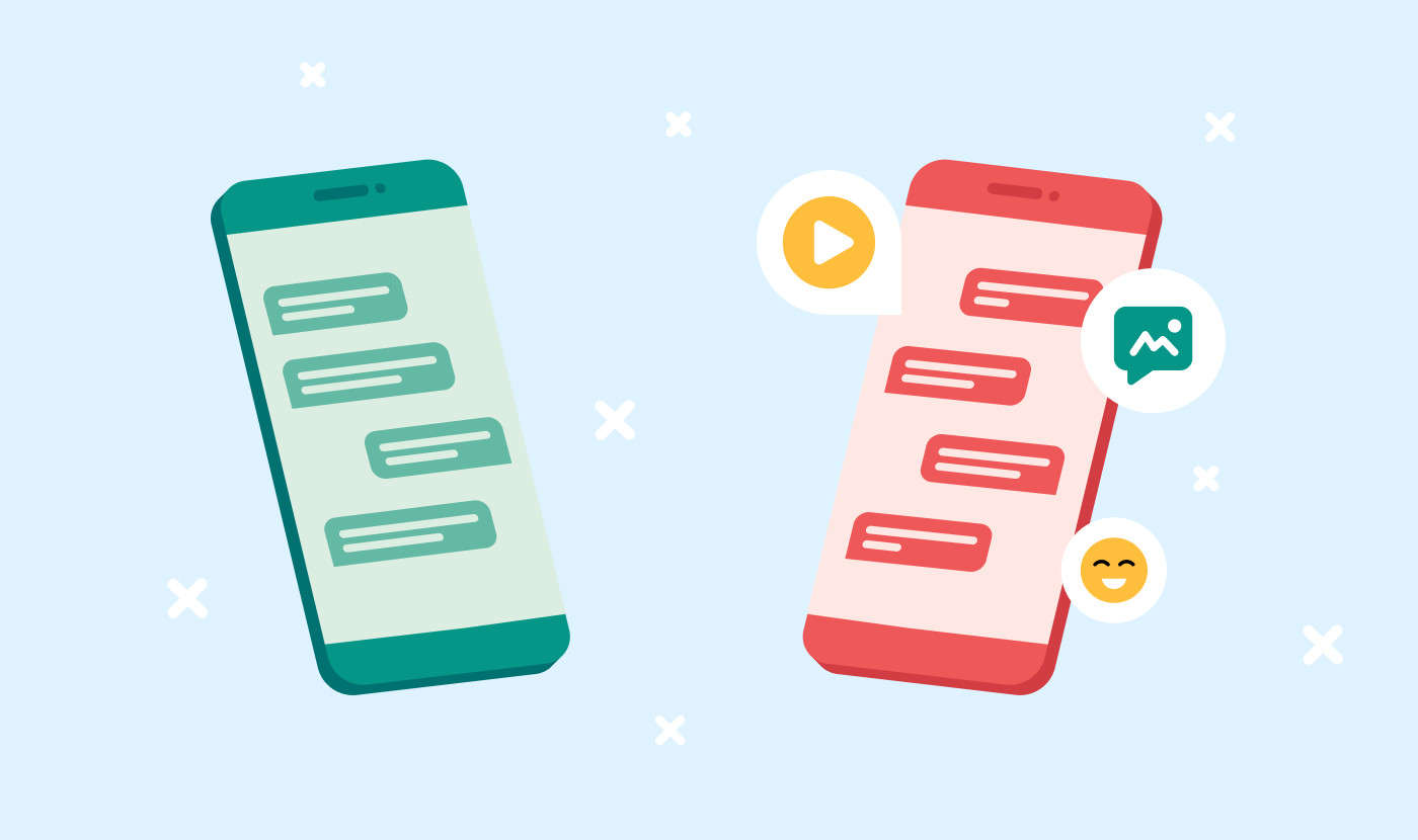 BIvoryCreative's tweet card. SMS is text-only (160 characters), while MMS supports images, videos, & more. Discover the key differences & best uses for SMS vs. MMS messaging!