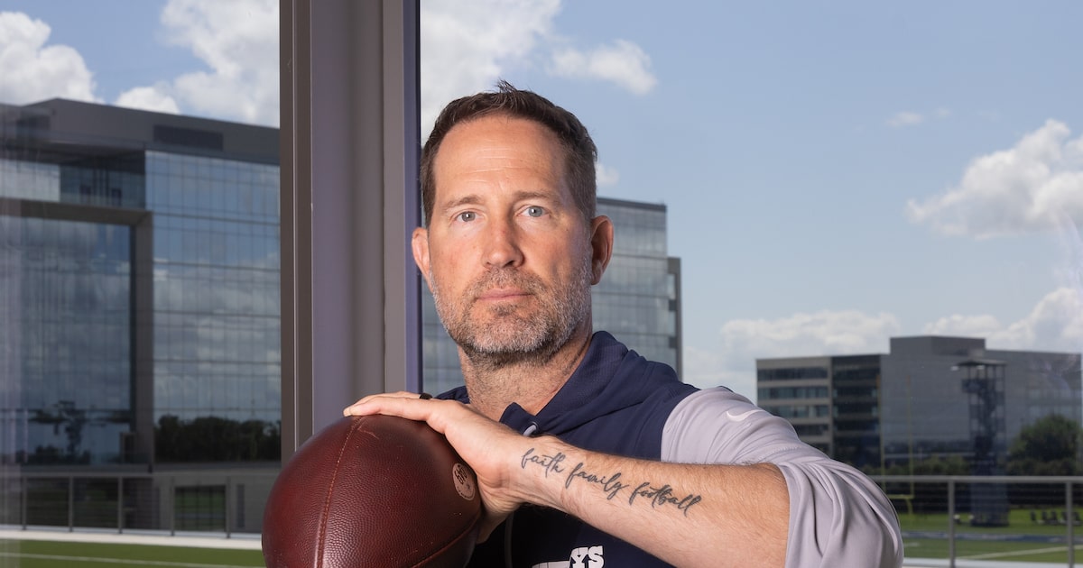 DavidMooreDMN's tweet card. Brian Schottenheimer’s ink started as a way to bond with his son. Now, the tattoos are reminders of what’s most important to him.