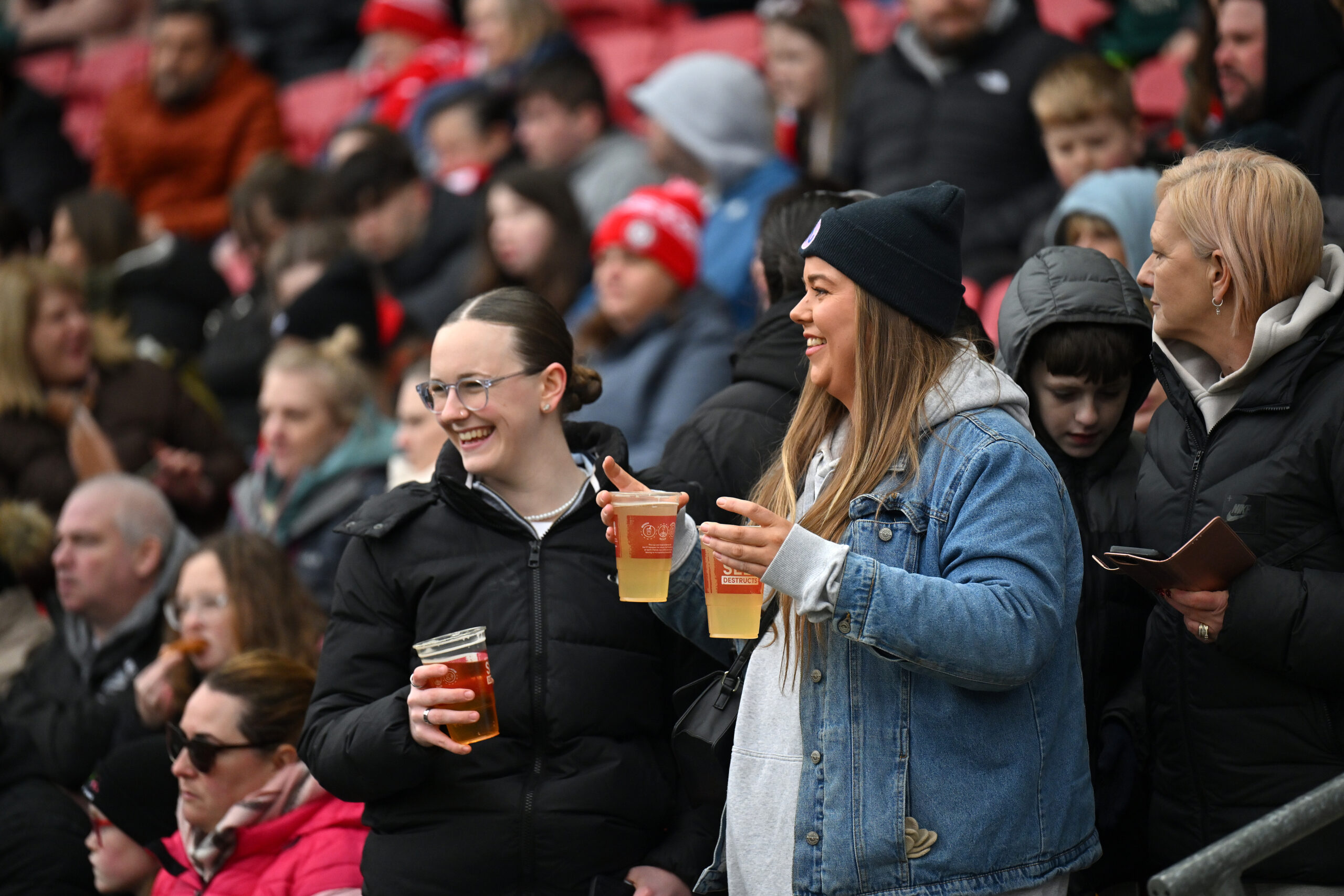 EFC_FanAdvisory's tweet card. WSL Football is expanding the trial to offer supporters the choice to drink alcohol in the stands to 14 clubs across the Barclays Women’s Super League and Barclays Women’s Super League 2 for the...