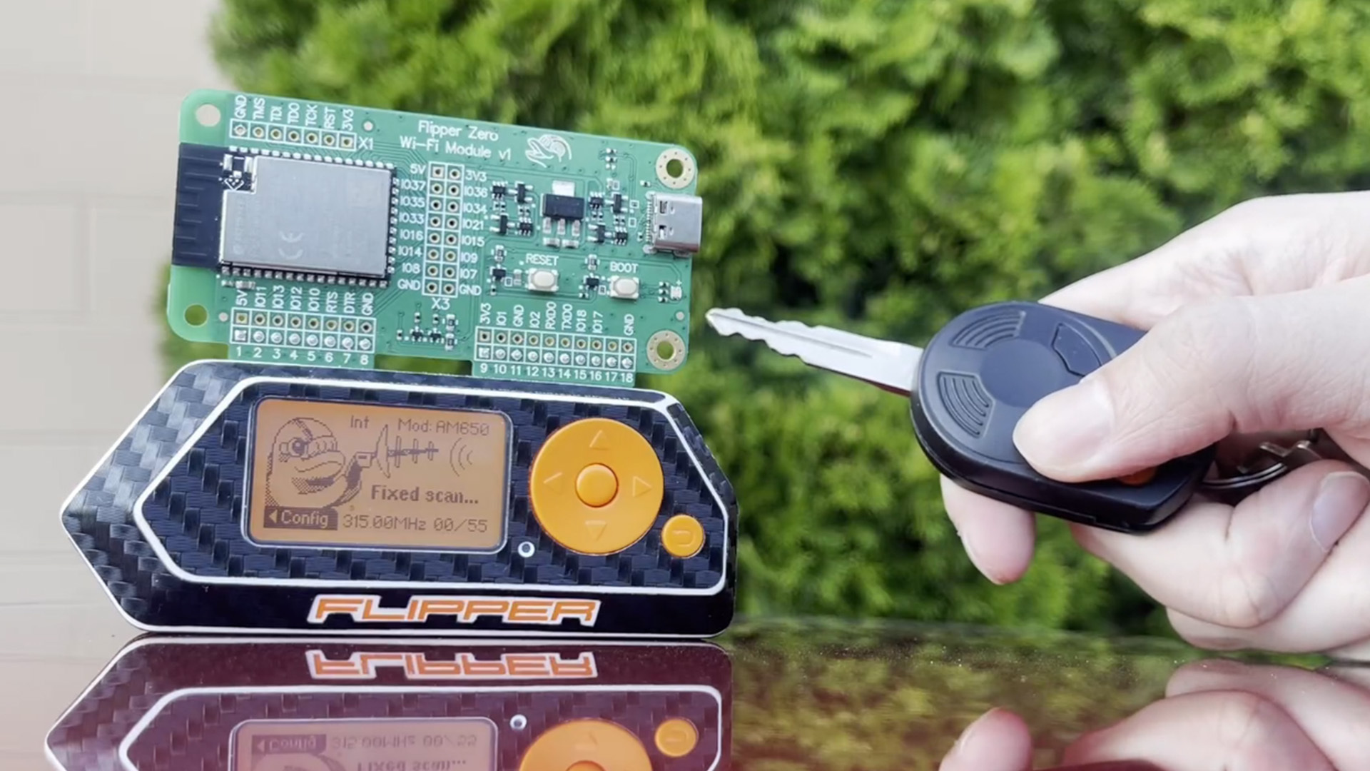 TalkingSasquach's tweet card. Hackers are using a custom Flipper Zero firmware to bypass security protections in automotive key fobs, putting millions of vehicles at risk.