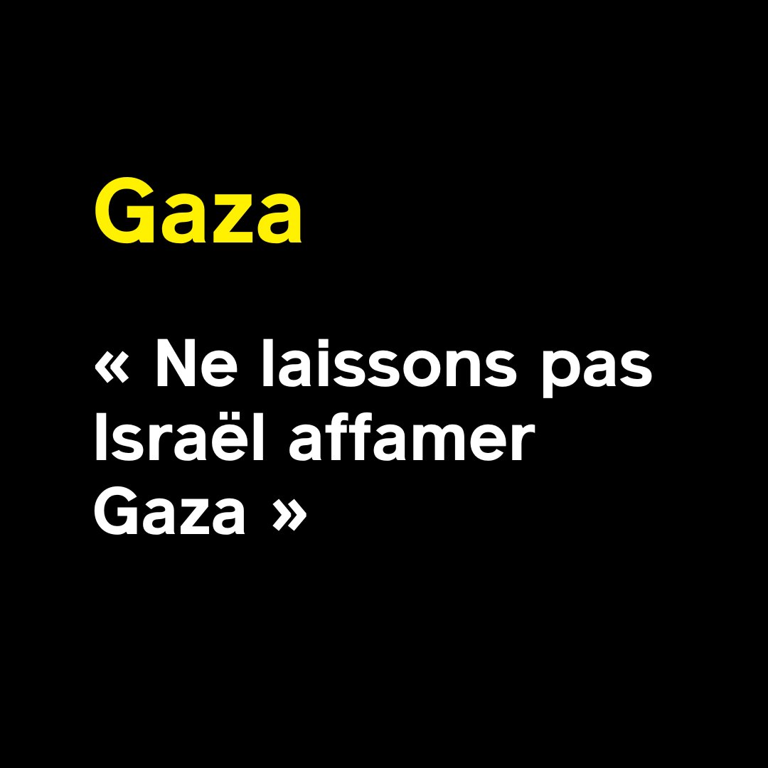 aur_rousseau's tweet card. La famine de masse est déclarée à Gaza. 2 millions de personnes se trouvent en insécurité alimentaire aigüe. 21 enfants sont morts de malnutrition en seulement 3 jours. La famine n’est pas une...