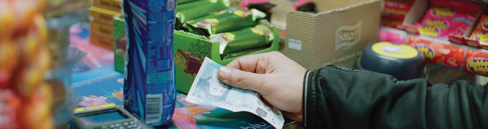 GrantaMag's tweet card. ‘This is where a neighbourhood quietly (or not so quietly) performs itself.’ Sana Badri photographs four London corner shops.
