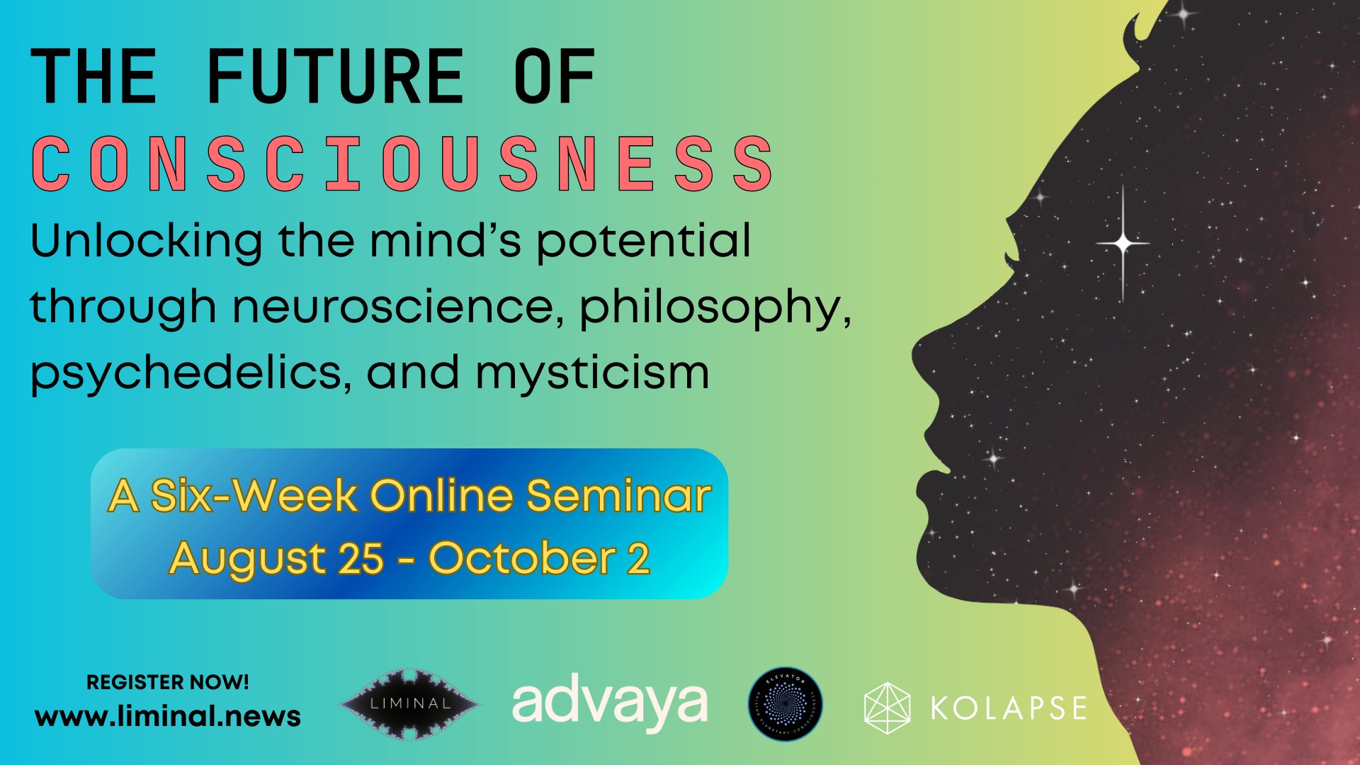 DeanRadin's tweet card. How do we access our tremendous evolutionary potential at this pivotal moment for our world? This six-week seminar features brilliant minds in neuroscience, philosophy, and mysticism to explore the...