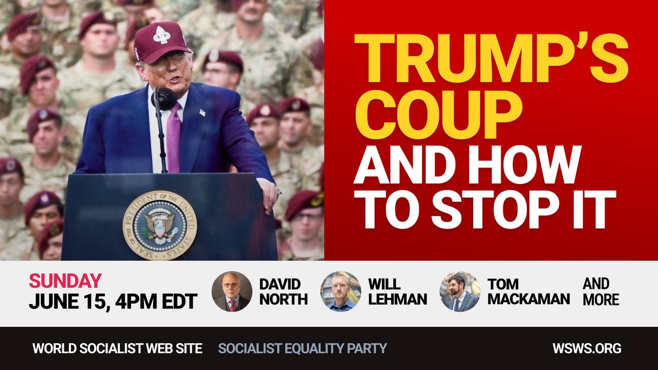 WSWSArts's tweet card. Join this emergency online meeting to discuss the urgent steps required to stop Trump’s coup and defend democratic rights.