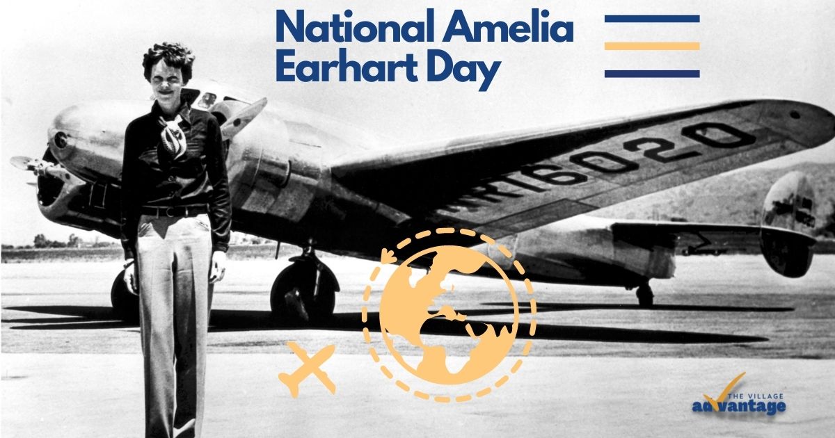 centerepublican's tweet card. Born on this day in 1897, Amelia Earhart is one of America’s most beloved pioneers in aviation and, today, on National Amelia Earhart Day, July 24.