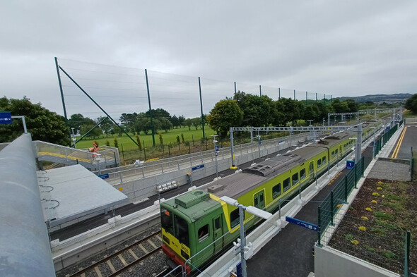 DublinCommuters's tweet card. Up to 191 DART services will run at Woodbrook every weekday, with a journey time of about 40 minutes to the city centre.
