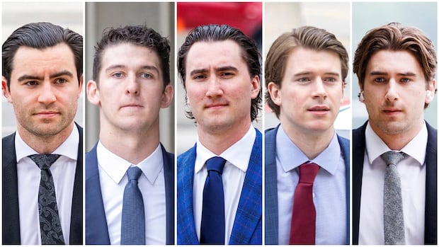 HeatherWellsCBC's tweet card. Hockey Canada sexual assault trial to be decided today | CBC