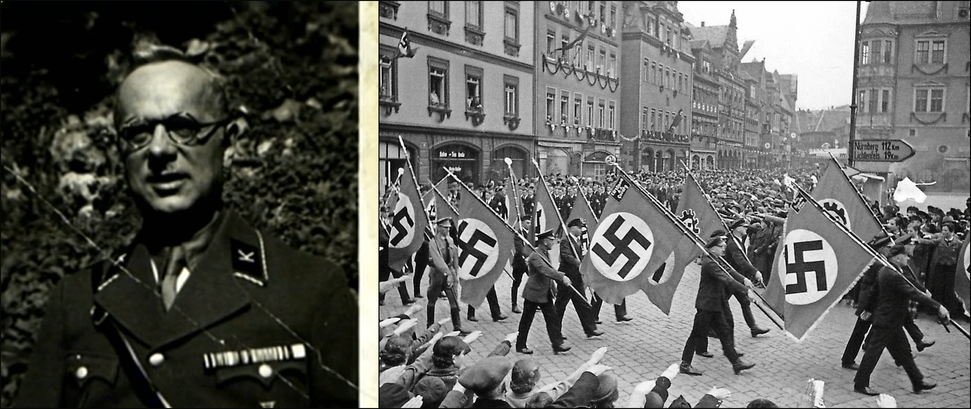 MarkAmesExiled's tweet card. The Nazi Collaborators Monuments Project chronicles monuments, memorials, and other honors given to Nazis around the world.