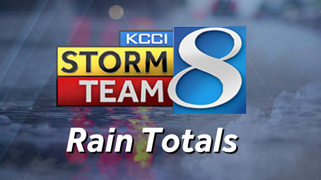KCCINews's tweet card. Amounts were generally highest across northern Iowa.