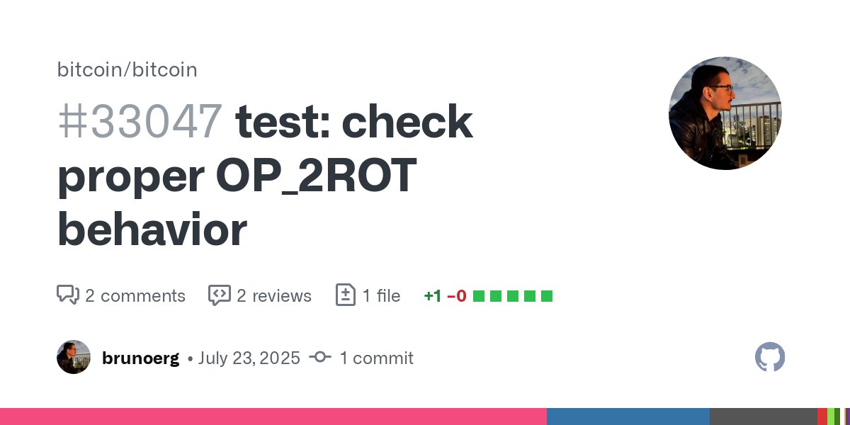 BitcoinMerges's tweet card. According to corecheck, the following mutant is not caught by any test (https://corecheck.dev/mutation/src/script/interpreter.cpp). diff --git a/src/script/interpreter.cpp b/src/script/interpreter....