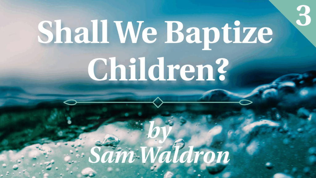 CBTSeminary's tweet card. There is no example of the baptism of a child in the New Testament.